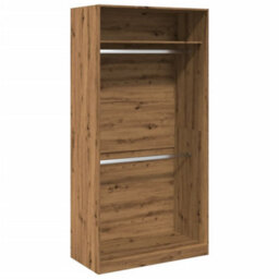 Berkfield Durable Wardrobe Artisian Oak 100X50X200 Cm Engineered Wood - thumbnail 1