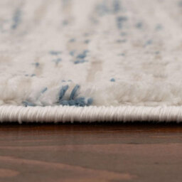 The Rugs Carmel Cream/blue Abstract Area Rug And Runner Non Shedding, Stain Resistant, Soft - thumbnail 6