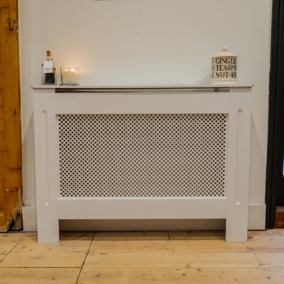 Jack Stonehouse White Diamond Mdf Radiator Cover - Medium - 112Cm (W) X 81.5Cm (H) X 19Cm (D) - image 1