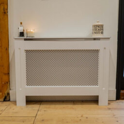 Jack Stonehouse White Diamond Mdf Radiator Cover - Medium - 112Cm (W) X 81.5Cm (H) X 19Cm (D) - thumbnail 1