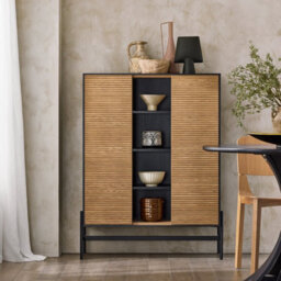 Rattan Sideboard Shoe Cabinet Rattan Storage Organiser Black,sobuy Hfsb04-Sch - thumbnail 9
