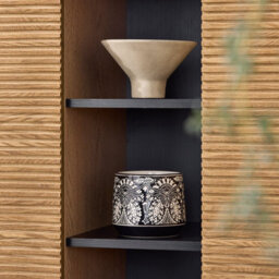 Rattan Sideboard Shoe Cabinet Rattan Storage Organiser Black,sobuy Hfsb04-Sch - thumbnail 5
