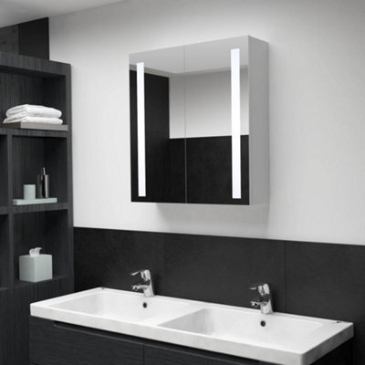 Vidaxl Led Bathroom Mirror Cabinet 60X14X62 Cm - image 1