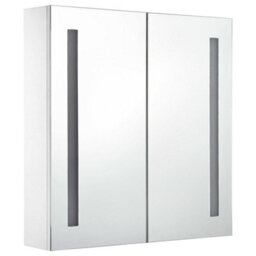 Vidaxl Led Bathroom Mirror Cabinet 60X14X62 Cm - thumbnail 3