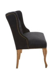 Orsina 2 Seat Black Bench With Cabriole-Style Legs,luxe Dining Bench,spacious Patio Settee,wooden Bench For Bedroom - thumbnail 5
