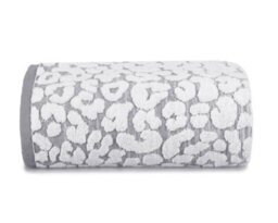 Allure Bath Fashions Luxury Jacquard Leopard Bath Sheet - Monochrome