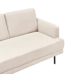 Beliani Corner Sofa 4 Seater Breda Corduroy Beige Right Hand - thumbnail 8