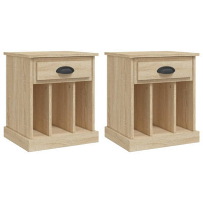 Berkfield Elegant Bedside Cabinets 2 Pcs Sonoma Oak 43X36X50 Cm - image 1
