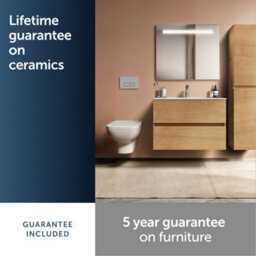 Ideal Standard Eurovit+ 800mm Wall Mounted Vanity Unit With 2 Drawers In Natural Oak - thumbnail 6