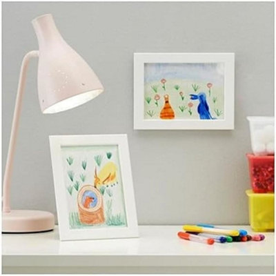 Biznest Set Of 4 Fiskbo 13X18Cm Picture Frames Wooden Photo Frame Classic Home Quality Modern Style 5X7 (White)