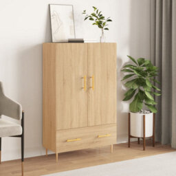 Berkfield Highboard Sonoma Oak 69.5X31X115 Cm Engineered Wood