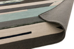 Blue Handmade Luxurious Modern Wool Rug For Bedroom & Living Room-200Cm X 300Cm - thumbnail 4