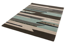 Blue Handmade Luxurious Modern Wool Rug For Bedroom & Living Room-200Cm X 300Cm - thumbnail 5