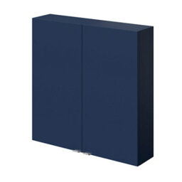 GoodHome Imandra Matt Blue Bathroom Double Wall Cabinet (H)60Cm (W)60Cm
