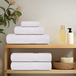 Walplus Towels 10 Pcs White 100X200 Cm 360 Gsm 100% Cotton - thumbnail 3