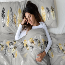 Gc Gaveno Cavailia Downy Dreams Duvet Cover Bedding Set Yellow Super King 3Pc With Reversible Geometric Printed Quilt Cover - thumbnail 4