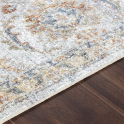 Livabliss Lillian-Washable Grey Yellow Blue Traditional Vintage Boho Living Dining Rug 120 X 170 Cm Easy Care, Non Shedding - thumbnail 3