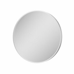 Affine 600 X 600mm Chrome Wall Mounted Bathroom Mirror Framed Round Design 4mm Glass - thumbnail 3