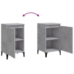 Berkfield Bedside Cabinet Concrete Grey 40X35X70 Cm Engineered Wood - thumbnail 8
