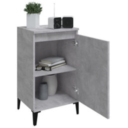 Berkfield Bedside Cabinet Concrete Grey 40X35X70 Cm Engineered Wood - thumbnail 4