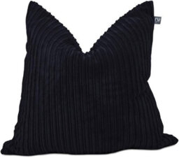 rucomfy Beanbags Rucomfy Jumbo Cord Bean Bag Floor Cushion - Indoor Versatile Black Seat - thumbnail 2