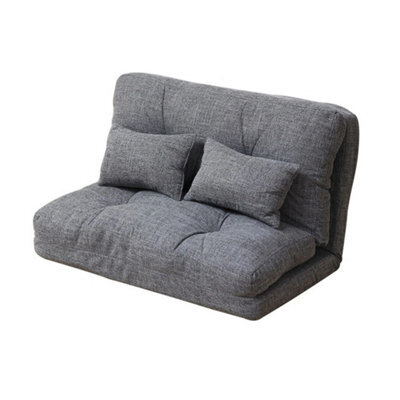 185Cm 2 Seater Fabric Sofa Bed Adjustable Folding Sleeper Couch - image 1