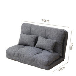 185Cm 2 Seater Fabric Sofa Bed Adjustable Folding Sleeper Couch - thumbnail 2