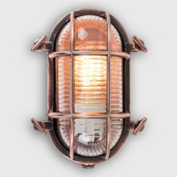 Valuelights Bow Copper Nautical Oval Bulkhead Ip64 Filament Led Outdoor Wall Light - thumbnail 5