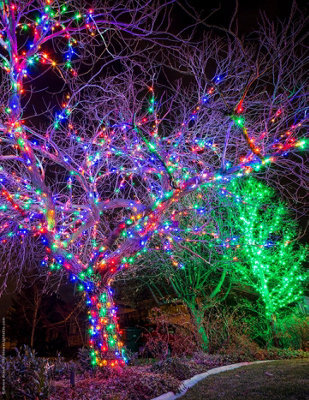 Best Artificial 2M X 2M Multi Coloured Outdoor Connectable Christmas Net Lights With 120 Leds Mains Powered - image 1