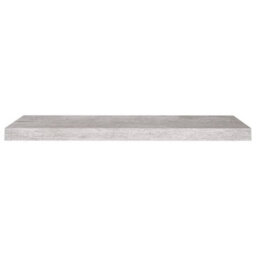 Vidaxl Floating Wall Shelf Concrete Grey 80X23.5X3.8 Cm Mdf - thumbnail 4