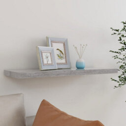 Vidaxl Floating Wall Shelf Concrete Grey 80X23.5X3.8 Cm Mdf