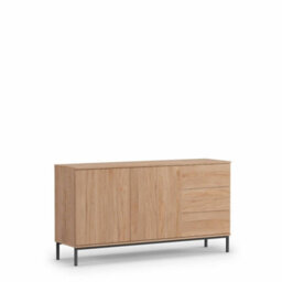 Arte Querty 01 Sideboard Cabinet In Oak Hickory - Modern Elegance With Ample Storage - W1500mm X H800mm X D410mm