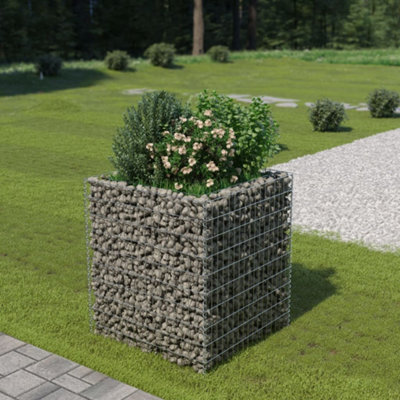 Berkfield Gabion Raised Bed Galvanised Steel 90X90X100 Cm - image 1