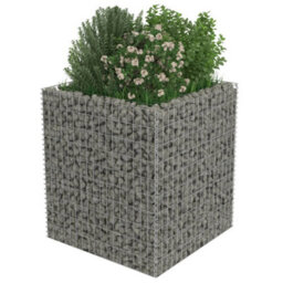 Berkfield Gabion Raised Bed Galvanised Steel 90X90X100 Cm - thumbnail 4