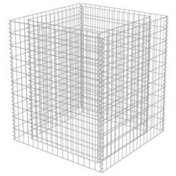 Berkfield Gabion Raised Bed Galvanised Steel 90X90X100 Cm - thumbnail 3