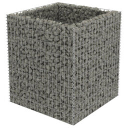 Berkfield Gabion Raised Bed Galvanised Steel 90X90X100 Cm - thumbnail 2