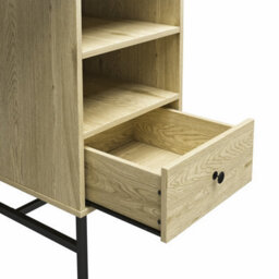 Dorel Tamlin 1 Drawer Desk In Linseed Oak - thumbnail 3