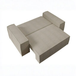 Malaga Small Mdf Sofa Bed With Sleeping Function Dl Fold Out Seat Storage Compartment 188X94X104Cm Green Corduroy - thumbnail 3