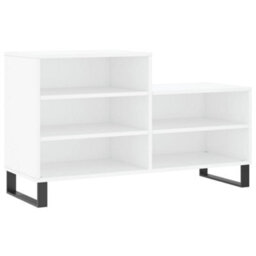 Berkfield Shoe Cabinet White 102X36X60 Cm Engineered Wood - thumbnail 2
