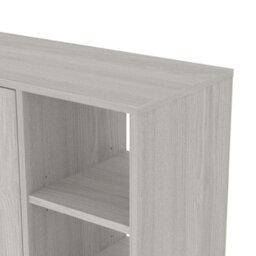 Gfw Bideford Tall Shoe Cabinet Warm Grey Oak - thumbnail 6