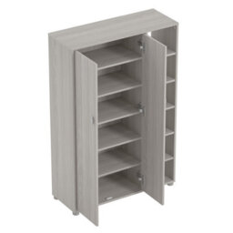Gfw Bideford Tall Shoe Cabinet Warm Grey Oak - thumbnail 5