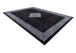 RugsX Miro 52071.804 Washing Carpet Frame, Greek Anti-Slip - Black / White  120X170 Cm - thumbnail 3