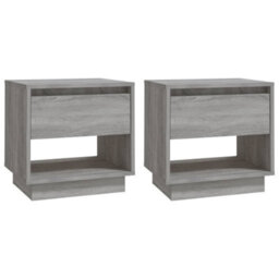 Vidaxl Bedside Cabinets 2 Pcs Grey Sonoma 45X34X44 Cm Engineered Wood - thumbnail 2