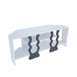 Decorotika Firal Tv Stand Tv Unit For Tvs Up To 45 Inch White And Black - thumbnail 6