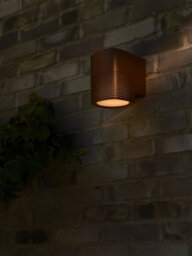 Nordlux Sidara Outdoor Wall Light Brown Aluminium Solar E27 Sensor Coastal/marine Safe - Mains Powered, Ip54 - thumbnail 7