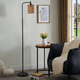 Thehotsale Cylindrical Shade Modern Metal Floor Lamp Standing Light 170Cm H - thumbnail 3