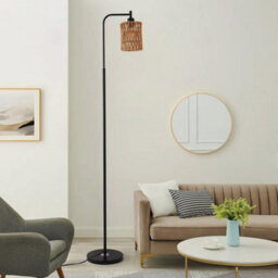 Thehotsale Cylindrical Shade Modern Metal Floor Lamp Standing Light 170Cm H - thumbnail 2