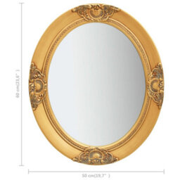 Vidaxl Wall Mirror Baroque Style 50X60 Cm Gold - thumbnail 6