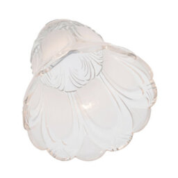 Happy Homewares Pair Of Frosted And Clear Glass Shades With Floral Design For E14 And E27 - thumbnail 8