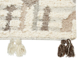 Beliani Rug Kaghtsrashen Beige 200 X 300 Cm Wool Kilim - thumbnail 6